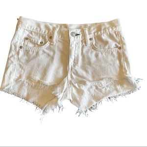rag & bone Ivory Jean Shorts